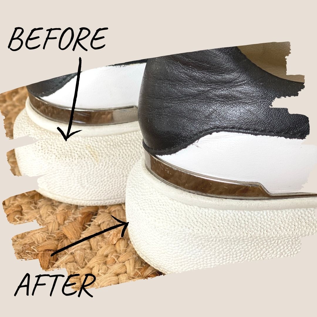 kristen skrubbe hjemmehørende How to Clean White Shoe Soles – Willow Shoes