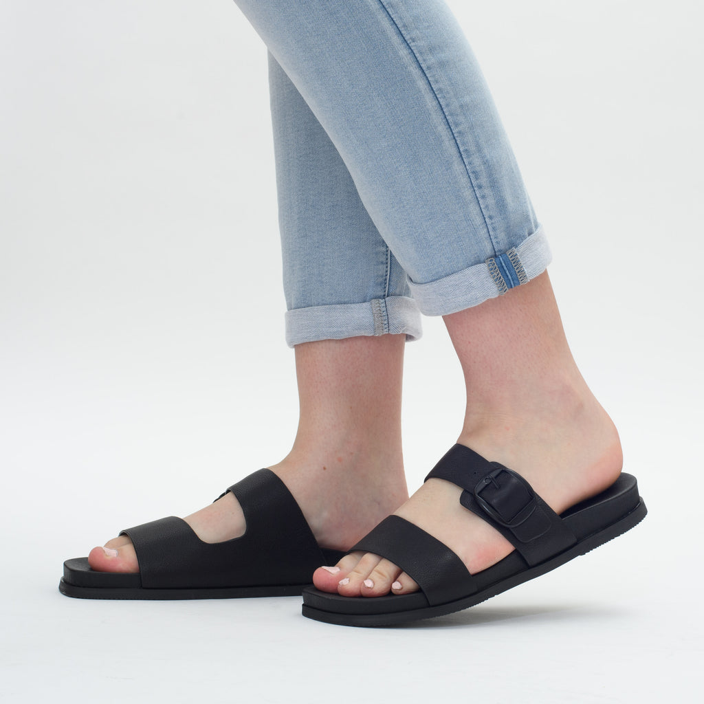 Hush Puppies Goddess Black Sandal Womens Big NZ Sizes 10 11 12