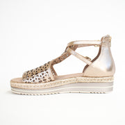 Django and Juliette Accra Champagne Sandals inside. Size 45 womens shoes