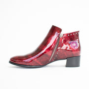 Bresley Anthea Red Claret Ankle Boot inside. Size 45 womens shoes