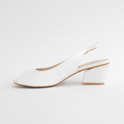 KatieNMe Barb White Sandals inside. Size 45 womens shoes