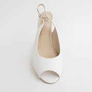 KatieNMe Barb White Sandals top. Size 46 womens shoes