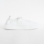 Hogl Bayly White Sneakers side. Size 10 womens shoes