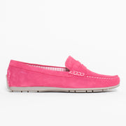 Sioux Carmona 700 Fuchsia Moccasin side. Size 10 womens shoes