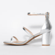 KatieNMe Clifton Silver Sandals inside. Size 45 womens shoes