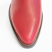 Bresley Daily Red Waxy Ankle Boots toe. Size 42 womens shoes