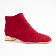 Bresley Demon Red Suede Ankle Boots front. Size 43 womens shoes