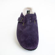 Josef Seibel Hermine 09 Purple Suede Clogs top. Size 42 womens shoes