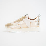 Gelato Keagan Gold Bone Sneakers inside. Size 46 womens shoes