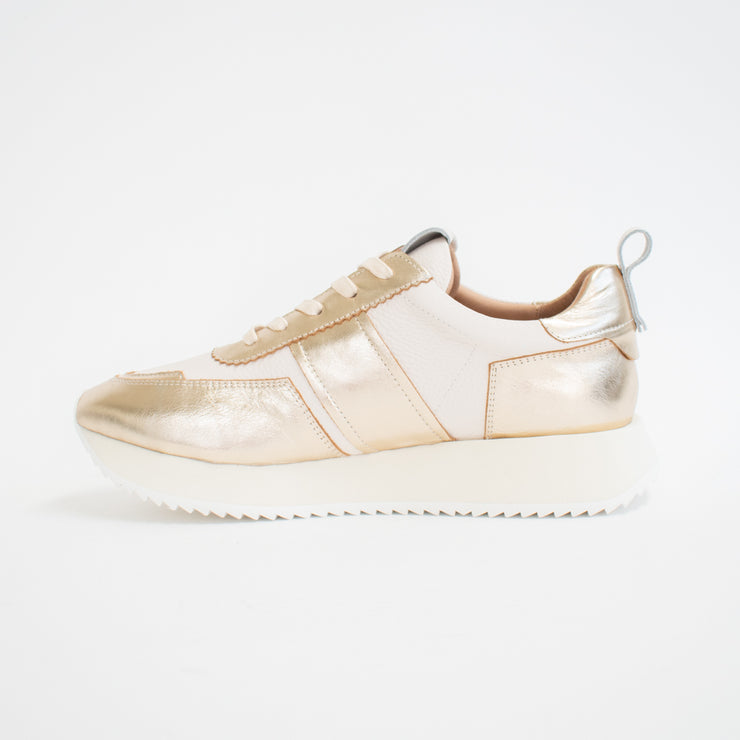 Gelato Keagan Gold Bone Sneakers inside. Size 46 womens shoes