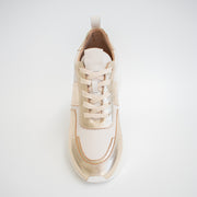 Gelato Keagan Gold Bone Sneakers top. Size 43 womens shoes