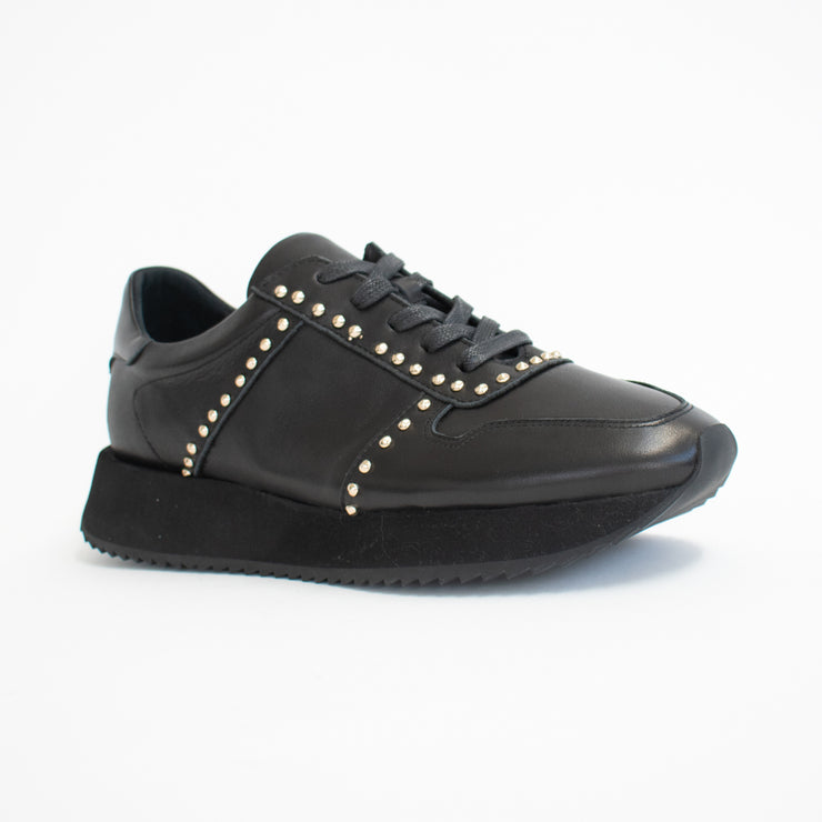 Gelato Keeper Black Stud Sneakers front. Size 44 womens shoes