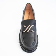 Bresley Dylan Black Loafers top. Size 42 womens shoes