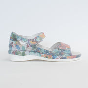 Klouds Elodie White Multi Sandal side. Size 42 womens shoes