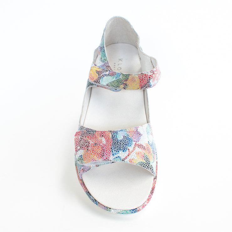 Klouds Elodie White Multi Sandal top. Size 43 womens shoes