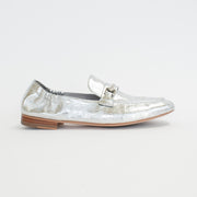 Ziera Elodies Silver Metal Print Shoes side. Size 42 womens shoes