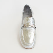 Ziera Elodies Silver Metal Print Shoes top. Size 43 womens shoes