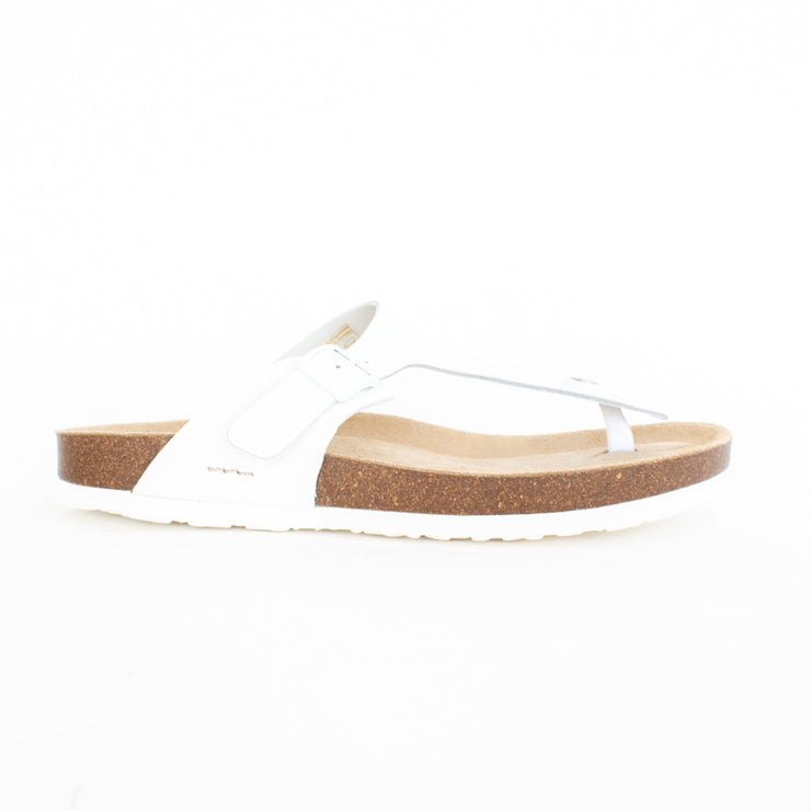 Josef Seibel Hermine 02 White Sandals side. Size 42 womens shoes