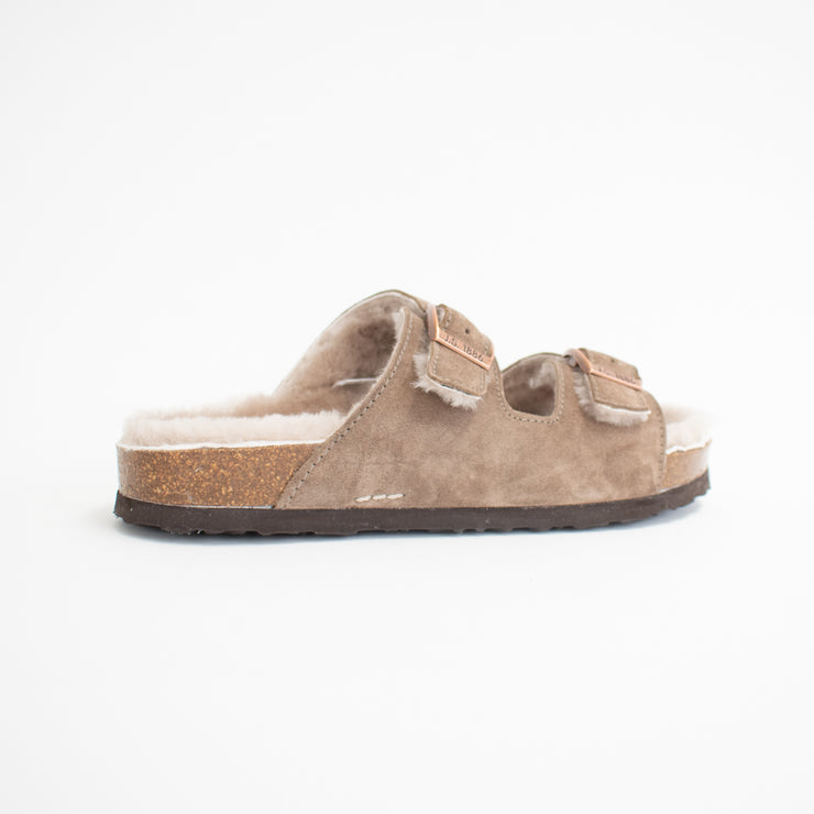 Josef Seibel Hermine 12 Taupe Sandals back. Size 44 womens shoes