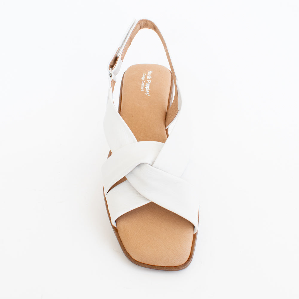 Hush Puppies Indulge White Sandals Womens Big NZ Sizes 10 11 12 13 Willow Shoes