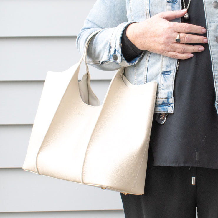 Hael and Jax James Tote Bone Bag