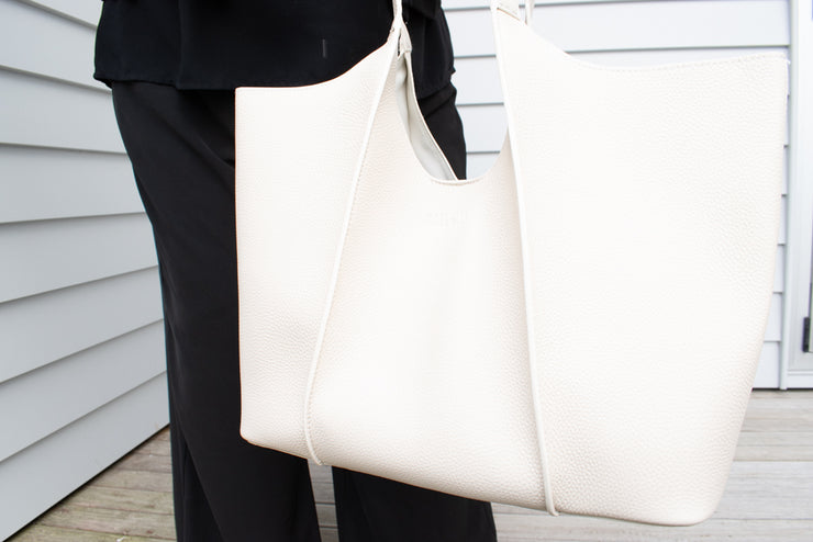 Hael and Jax James Tote Bone Bag Close Up