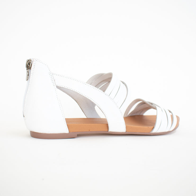 Django and Juliette Jewelsy White Sandals back. Size 44 womens shoes