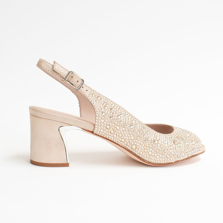 Django and Juliette Jukes Nude Shimmer back. Size 44 womens shoes