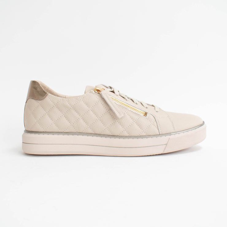 Ziera Kozie Nougat Champagne Sneakers side. Size 42 womens shoes