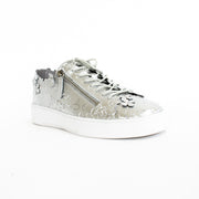 Django and Juliette Leere Silver White Sneakers front. Size 43 womens shoes