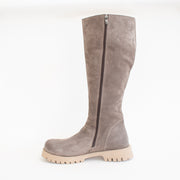 Babouche Lisse 2 Taupe Suede Long Boot inside. Size 42 womens shoes