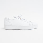 Minx Izzy White Emboss Sneaker side. Size 42 womens shoes