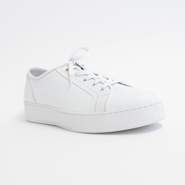 Minx Izzy White Emboss Sneaker front. Size 43 womens shoes