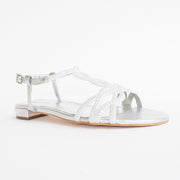 Django and Juliette Lomez Argento Sandals front. Size 43 womens shoes