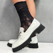 Minx Loafer Sock Black popped 