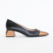 Dansi Malaga Black Bronze Shoe side. Size 42 womens shoes