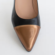 Dansi Malaga Black Bronze Shoe toe. Size 42 womens shoes