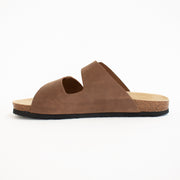 Josef Seibel Josef 01 Mens Brown Sandal side. Size 50 mens shoes