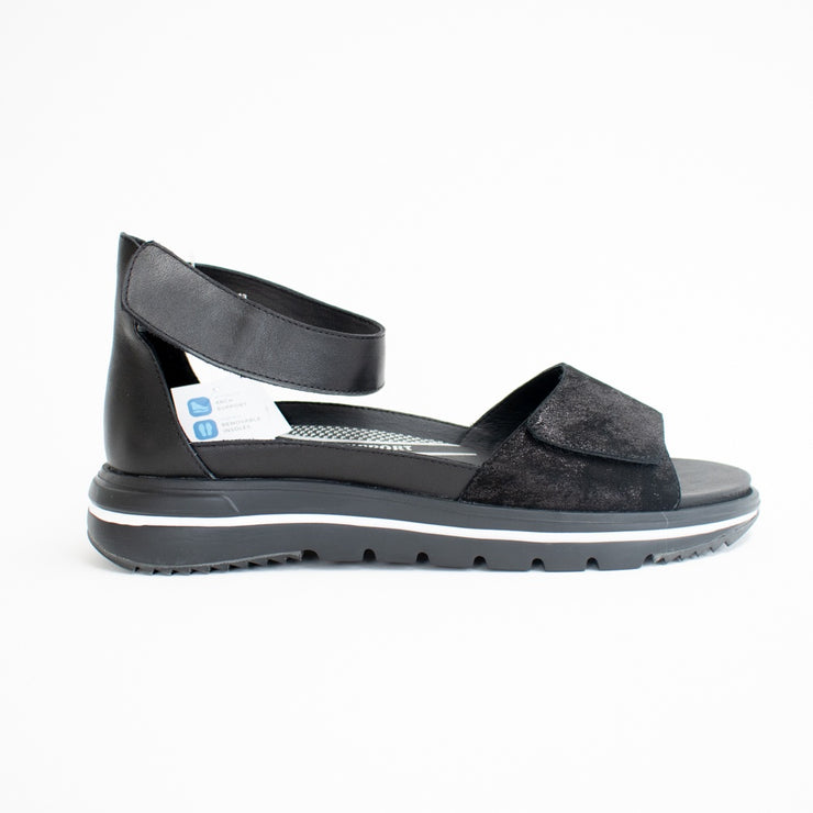 Pure Comfort Milano Black Sandals side. Size 42 womens shoes