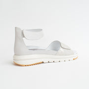 Pure Comfort Milano White Combo Sandals back. Size 44 womens shoes