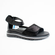 Pure Comfort Milano Black Sandals front. Size 43 womens shoes