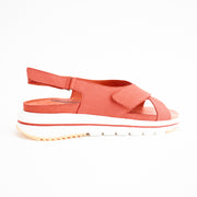 Pure Comfort Minty Coral Sandals back. Size 44 womens shoes