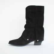 Babouche Myla 2 Black Suede Boots inside. Size 45 womens shoes