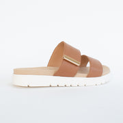 Ziera Nairo Tan Leather Sandals back. Size 44 womens shoes