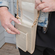 Hael and Jax Paloma Bag Ivory Inside