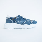 Babouche Patty 33 Blue Denim Sneakers side. Size 42 womens shoes