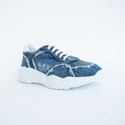 Babouche Patty 33 Blue Denim Sneakers front. Size 43 womens shoes