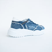 Babouche Patty 33 Blue Denim Sneakers back. Size 44 womens shoes