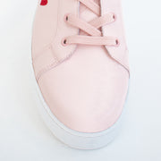 Minx Queen of Hearts Baby Pink High Top Sneakers toe. Size 42 womens shoes