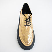 Bresley Slant Dk Gold Wrinkle Shoes top. Size 42 womens shoes